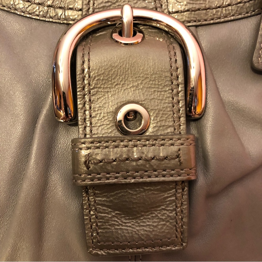 Coach Soho Lynn gray leather hobo shoulder bag - Picture 6 of 12
